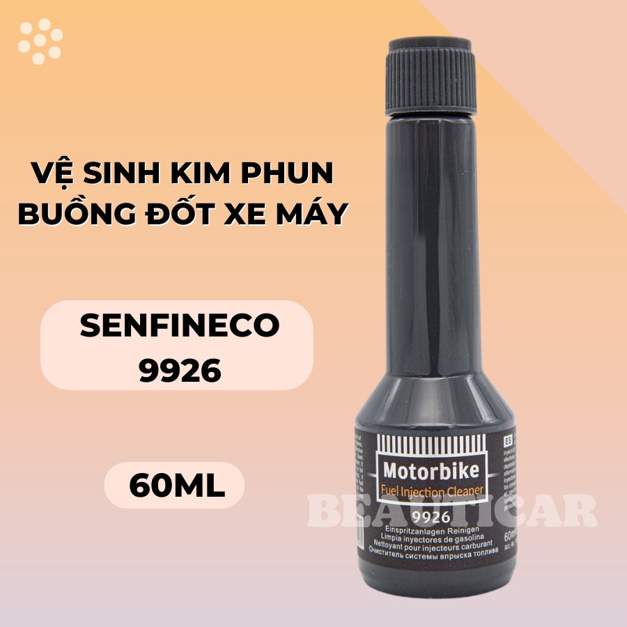 Vệ sinh buồng đốt xe máy Senfineco 9926 Motorbike Jet Cleaner cho xe số, xe tay côn, xe tay ga