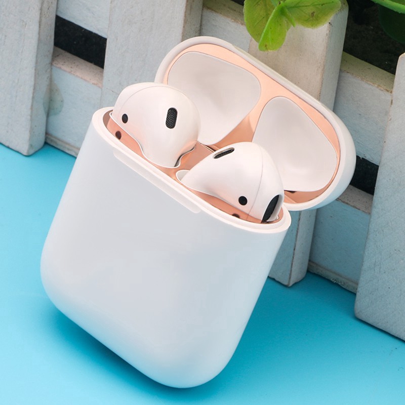 Miếng dán viền bảo vệ hộp sạc tai nghe chống bụi cho AirPods 1 2 | WebRaoVat - webraovat.net.vn