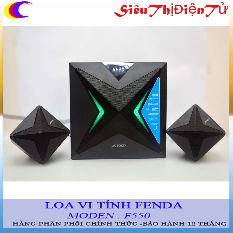 Loa vi tính Fenda F550 chính hãng - Loa bluetooth hỗ trợ USB thẻ nhớ TF đài FM