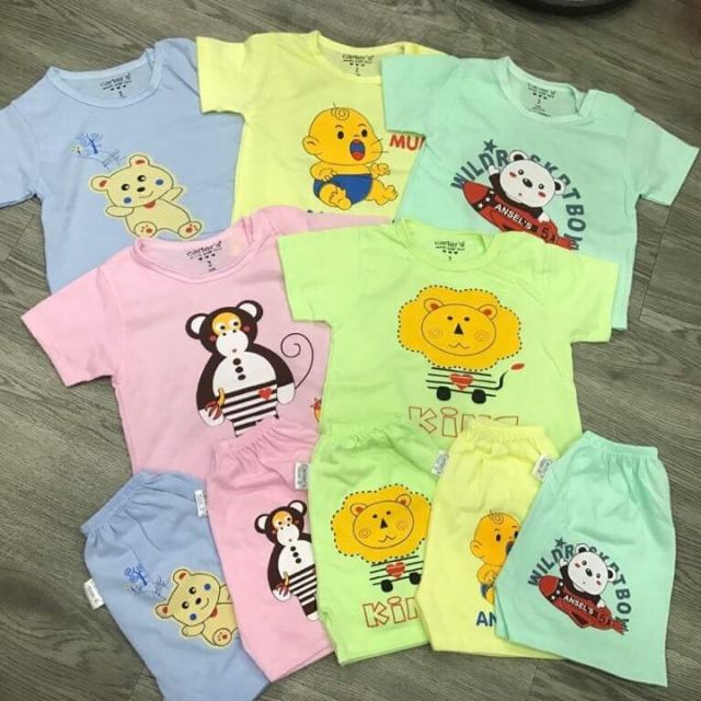 Set 5 bộ cotton cho bé