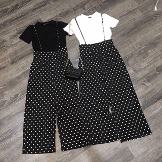 Set yếm chấm bi