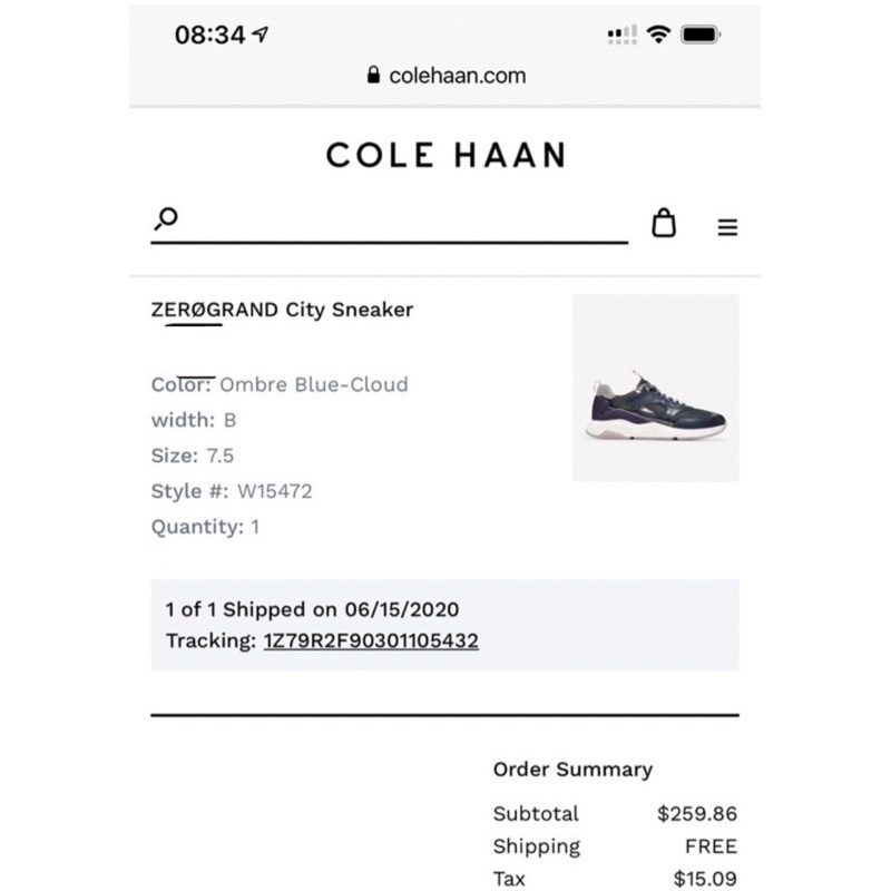 Giày Cole Hann nhập Mỹ size 7.5
