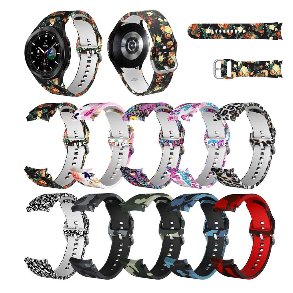 Dây đeo đồng hồ thông minh bằng silicon cho Samsung Galaxy Watch 4 Classic 46mm 42mm/Watch4 44/40mm