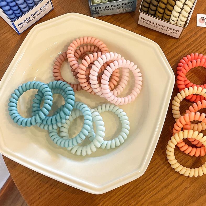 Set 6 Dây Buộc Tóc Lò Xo Thời Trang Hàn Quốc BT16