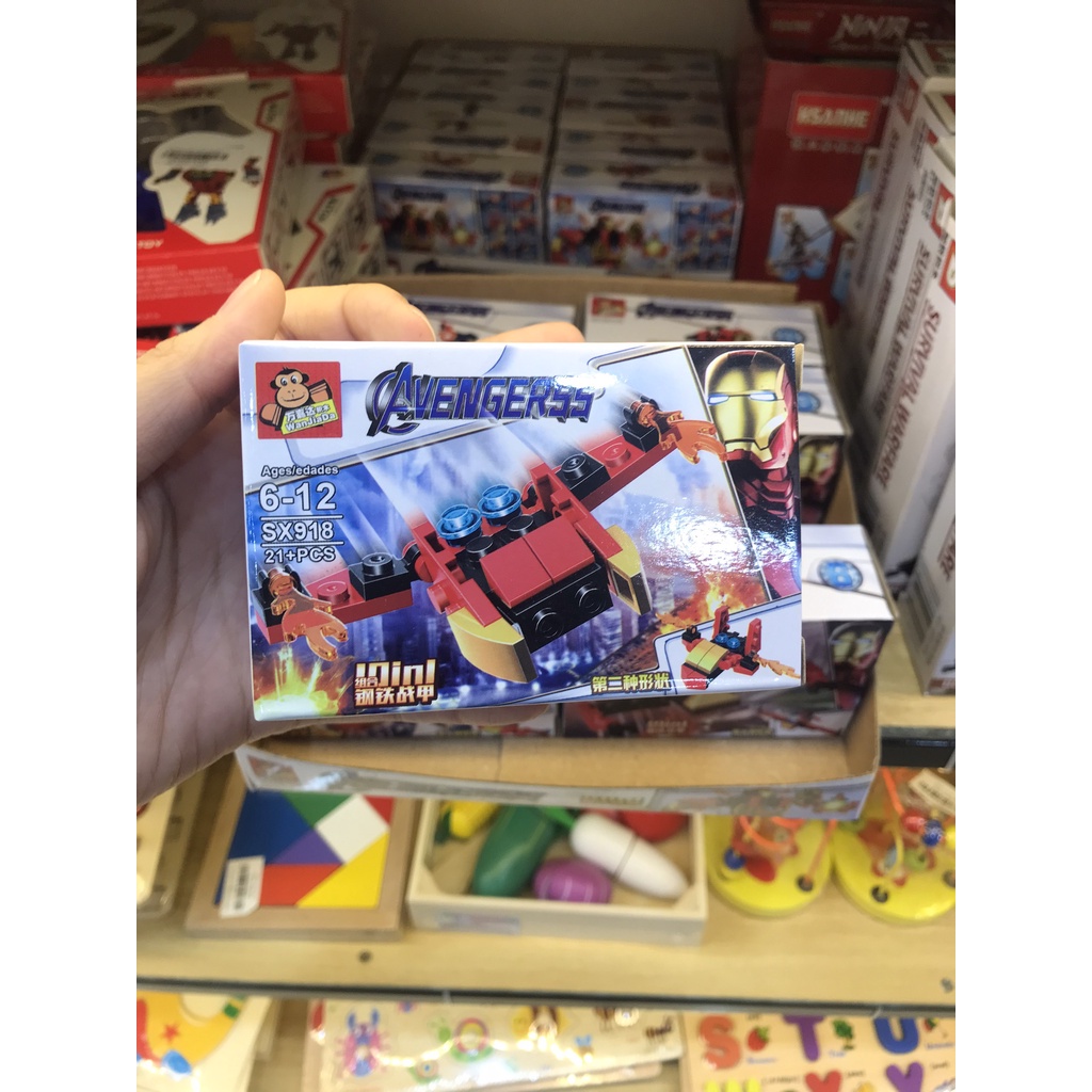 BỘ ĐỒ CHƠI XẾP HÌNH Mô Hình Lego Người Sắt, Lắp Ráp Mô Hình Iron Man