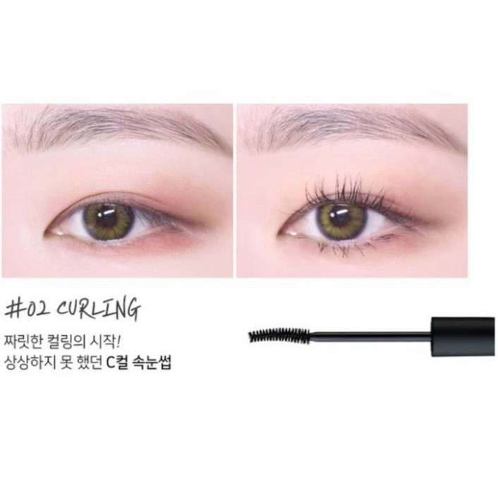 Mascara Chuốt Mi Dày Và Cong Tự Nhiên Karadium On The Top Fiber Mascara 10ml E2