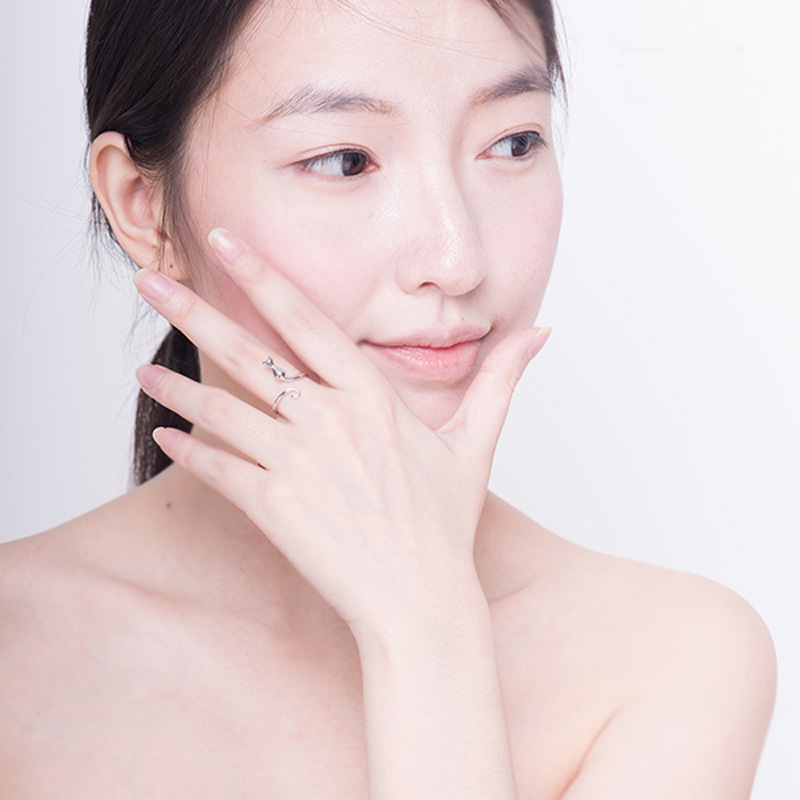 Nhẫn Hợp Kim Bạc 925 Kiểu Dáng Sáng Tạo Cho Nữ