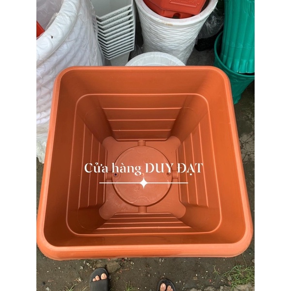 Chậu Nhựa VUÔNG ĐK 47cm x 47cm , CAO 40cm