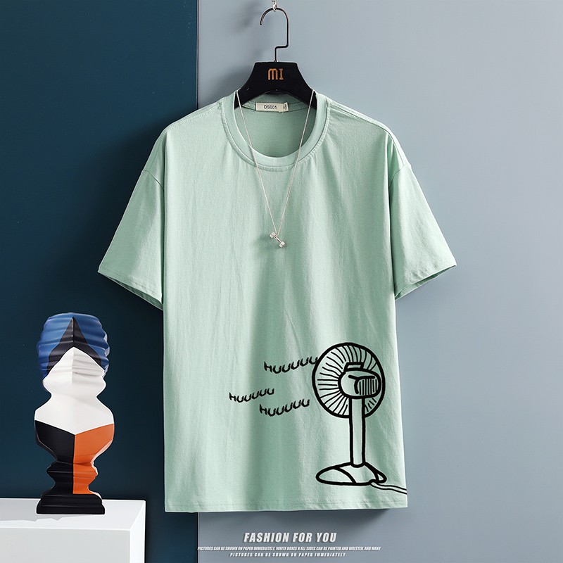 Men's clothing Couple T-shirt Korean top Men tee Avant-garde Korean style T-shirt Classic Men tops