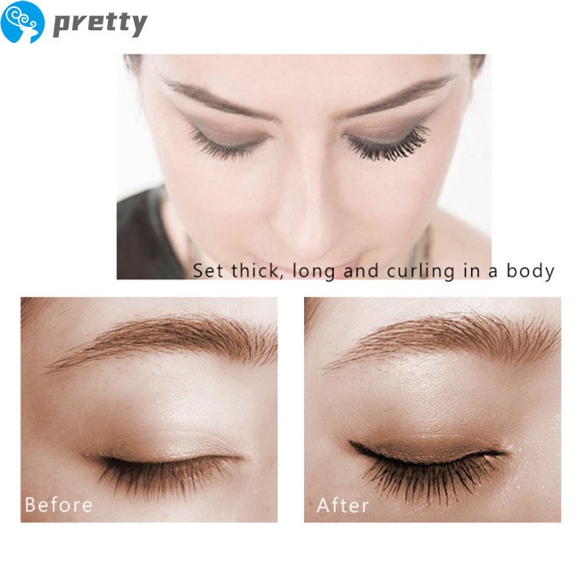 [Hàng mới về] Mascara màu đen kháng nước chuốt mi cong dài hiệu quả