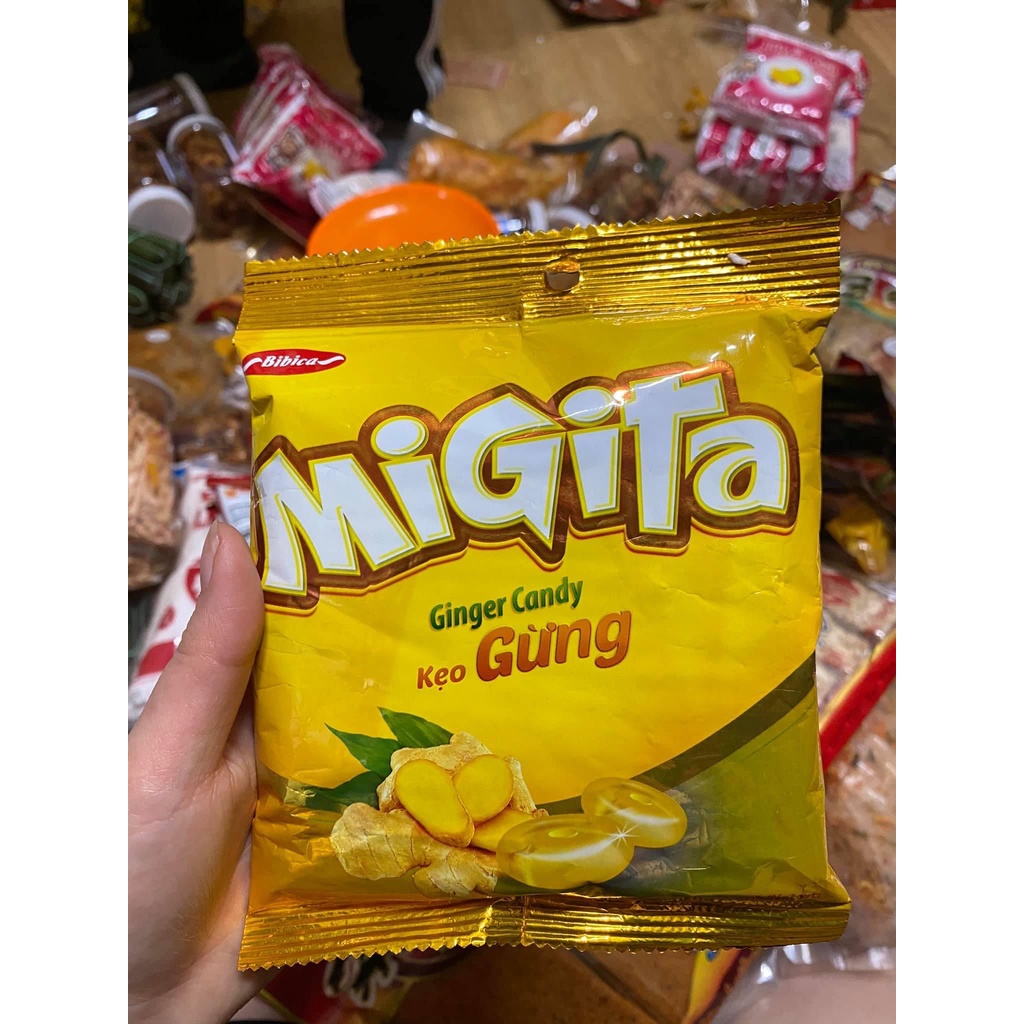 COMBO 5 GÓI KẸO GỪNG MIGITA - gói 70gr
