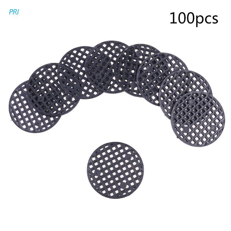 Set 100 lưới đục lỗ lót đáy chậu hoa dạng tròn đường kính 4.5cm
