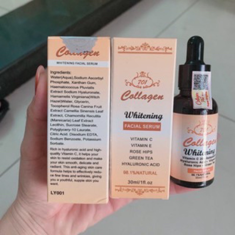 Serum dưỡng trắng da Collagen Whitening Facial Serum 701