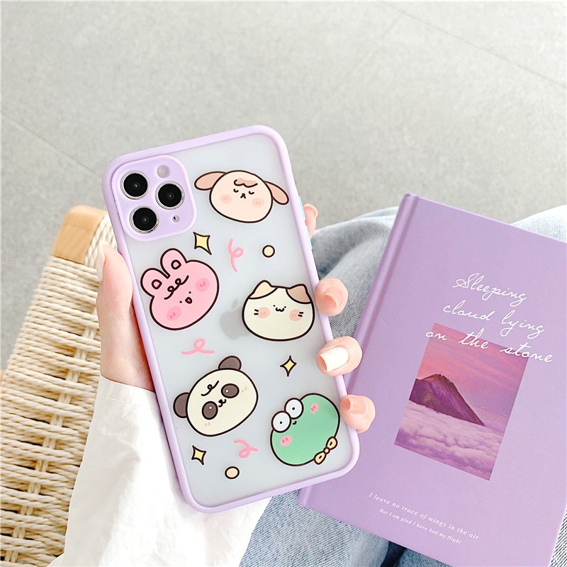 Ốp lưng iphone Thú tí hon nhám viền nổi cong 5/5s/6/6plus/6s/6splus/7/7plus/8/8plus/x/xr/xs/11/12/pro/max/plus/promax | BigBuy360 - bigbuy360.vn