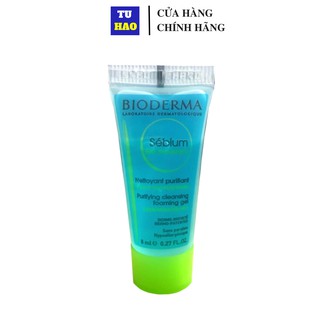 Mẫu thử Gel Rửa Mặt Bioderma Sebium Gel Moussant 8ml Cho Da Hỗn Hợp, Da Dầu