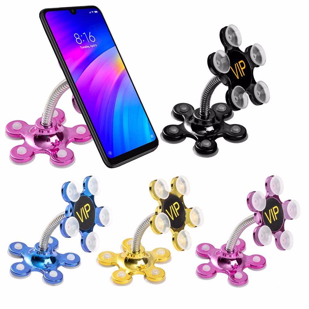 Giá Đỡ Điện Thoại Hình Hoa Xoay 360 Độ Linh Hoạt Tiện Dụng Cho Xe Hơi