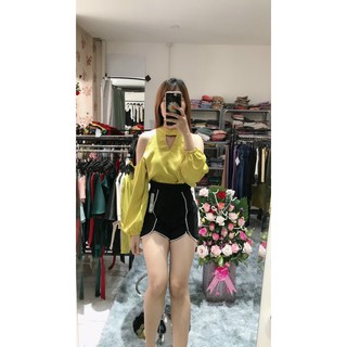 HÌNH THẬT 100% - ÁO LỤA CỔ YẾM MẶC ĐƯỢC 2 KIỂU