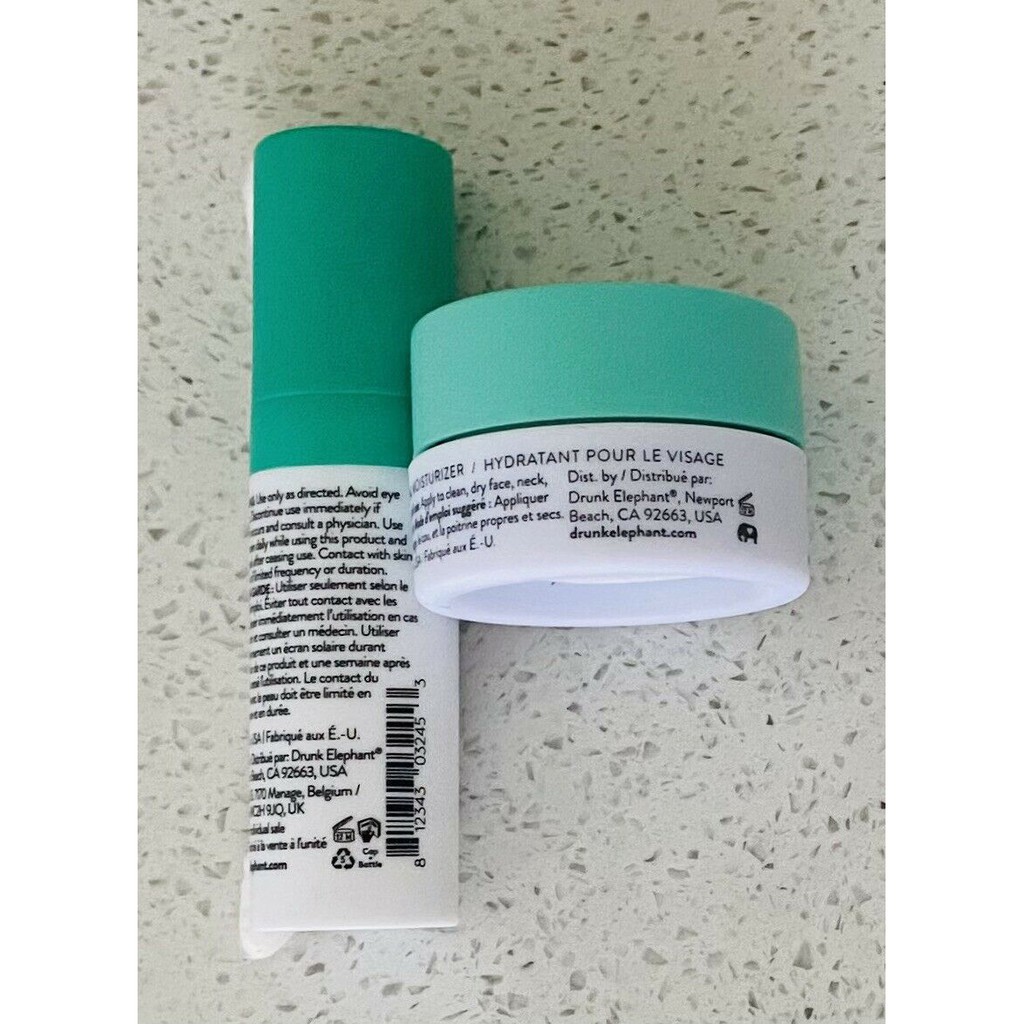 Mini 5ml - Tinh Chất + Kem Dưỡng chống lão hoá Drunk Elephant Protini Powerpeptide Resurf Serum &amp; Kem Drunk Protini