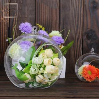 Chậu hoa thủy tinh hình quả cầu treo tường trang trí nội thất nhà/văn phòng sang trọng