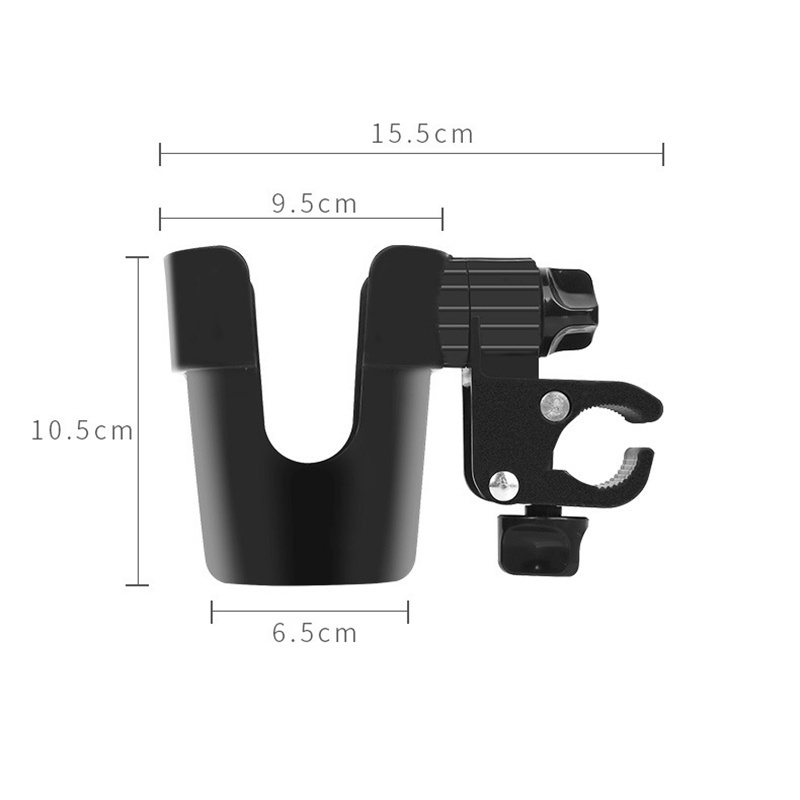 Giá Đỡ Cốc/Cốc Nước Bằng ABS Xoay 360 Độ Tùy Chỉnh Tiện Dụng Cho Xe Đẩy Em Bé