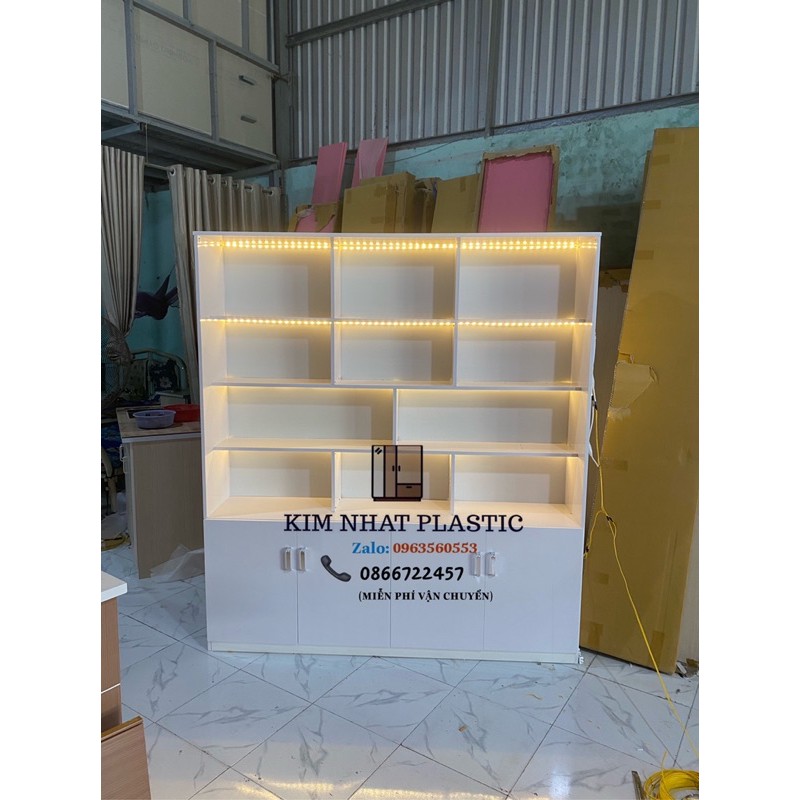 Tủ kệ trưng bày nhựa đài loan siêu đẹp freeship tphcm