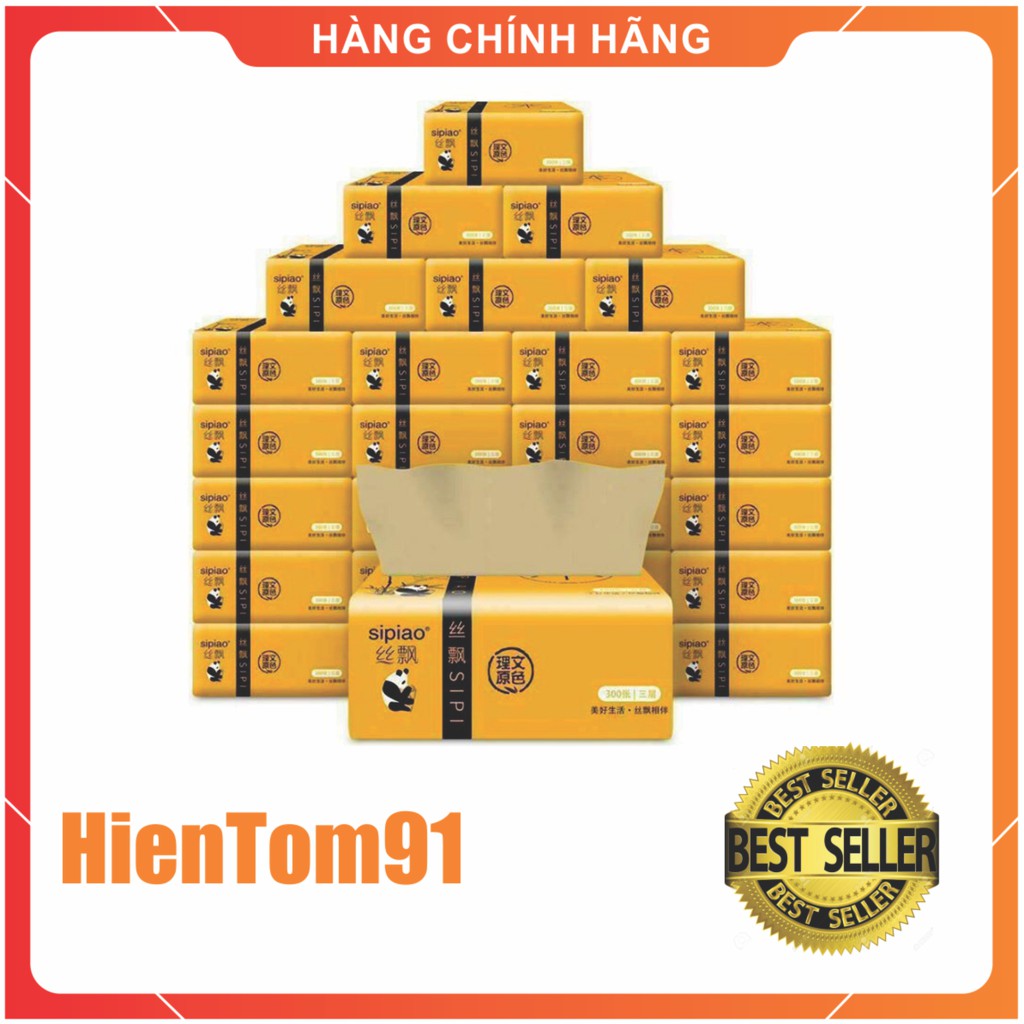 [Mã 267FMCGSALE giảm 8% đơn 500K] Thùng 30 gói giấy ăn gấu trúc SIPIAO