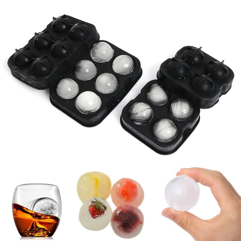 Khuôn Silicone Làm Đá Viên 4 / 6 Ngăn Tiện Lợi