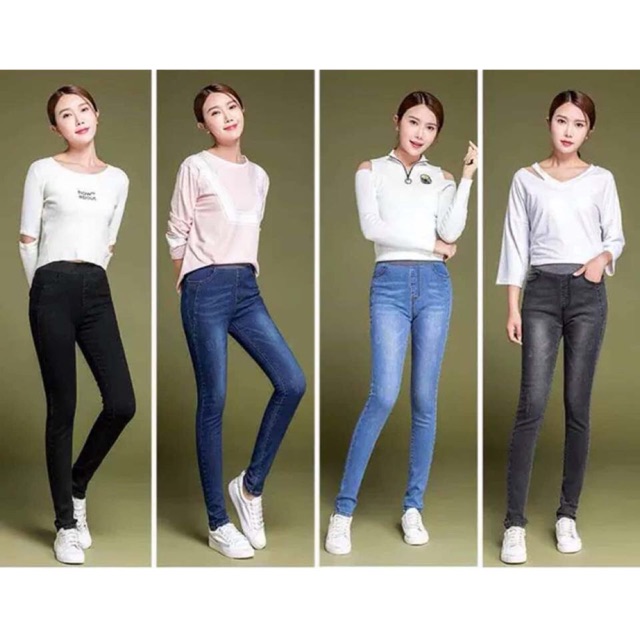 Quần jeans co giãn cạp chun 4.0