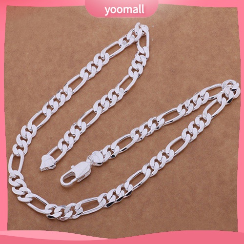 Vòng cổ Mạ Bạc Kiểu Dáng Đơn Giản Sang Trọng Cho Nam Và Nữ