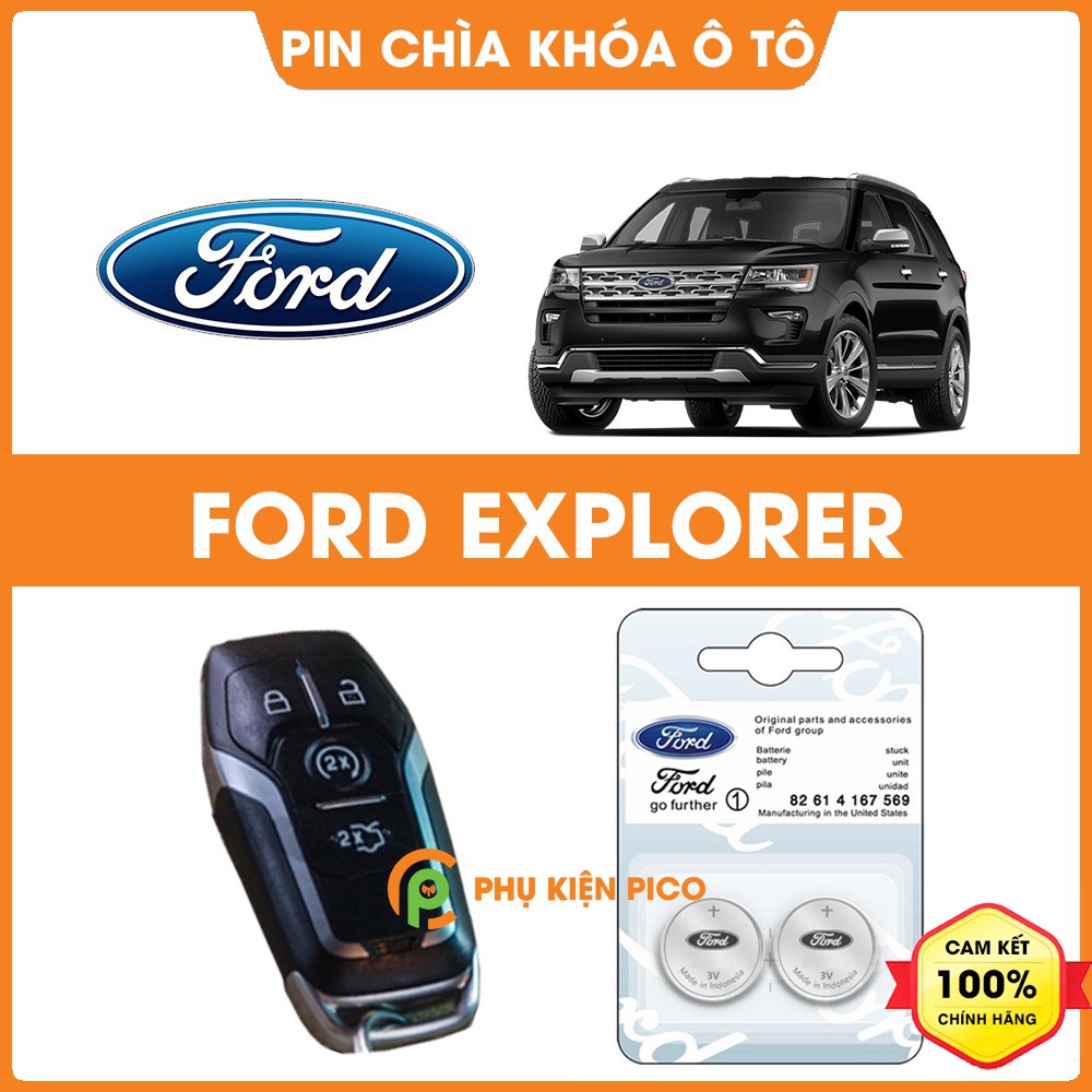 Pin chìa khóa ô tô Ford Explorer chính hãng Ford sản xuất tại Indonesia 3V