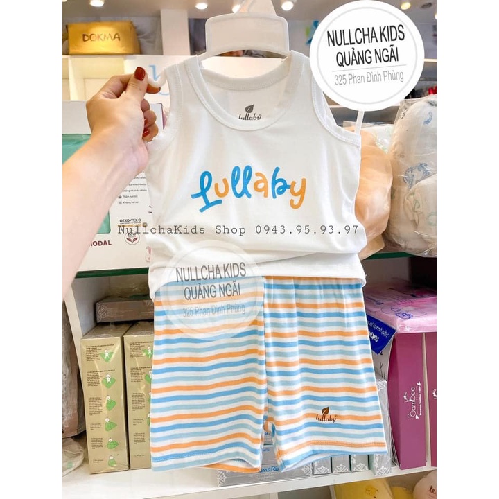 Bộ Sát Nách Lullaby Vải Quả Peptit Cotton Cao Cấp Bé Trai Bé Gái Mã LULSN