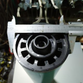 Rulo Nhôm phi 60mm x 350mm trục 8mm