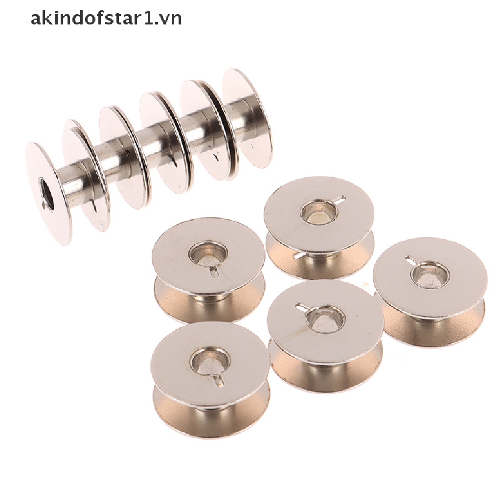 Bộ 10 Lõi Quấn Chỉ Bằng Kim Loại Chuyên Dụng Cho Máy May