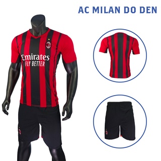 Áo bóng đá clb ac milan - in theo yêu cầu - bộ quần áo ac milan