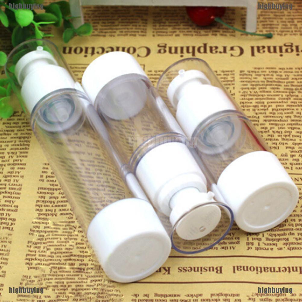 Highbuying Airless Bottle Cosmetic 15ml 30ml Pump Cover Skincare Empty