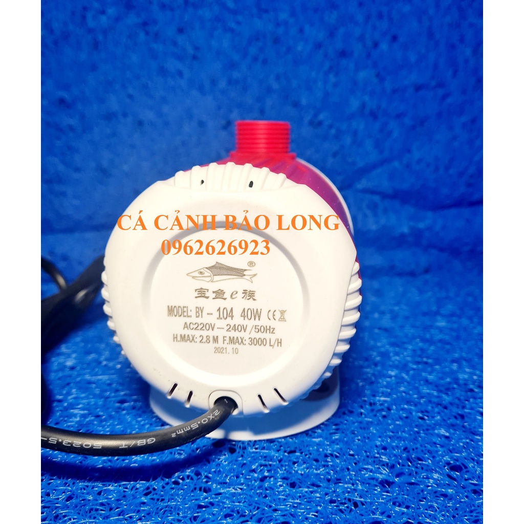 Bơm Baoyu BY 104 Máy Lọc Nước Cho Hồ Cá, bơm hồ cá, bể cá, thủy sinh