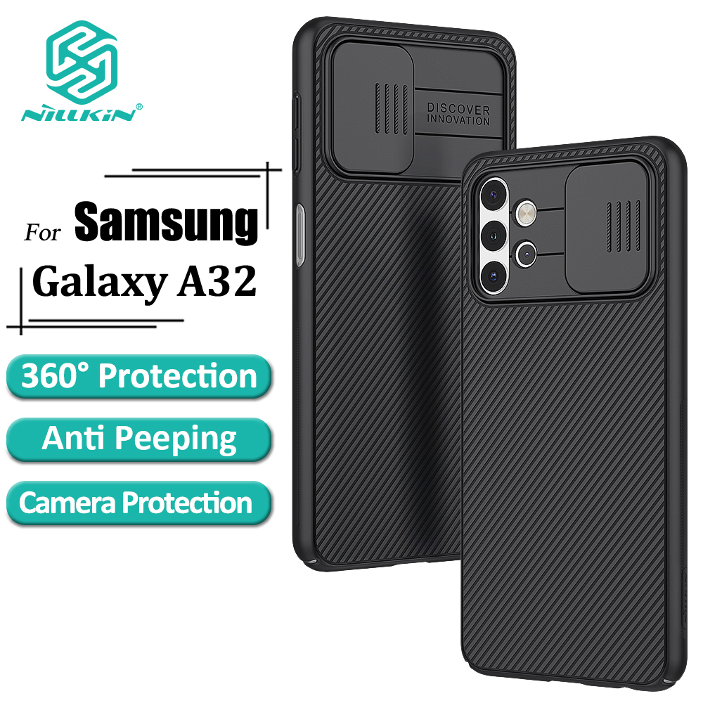 Ốp Điện Thoại Nillkin PC Cứng Sang Trọng Nắp Trượt Bảo Vệ Sự Riêng Tư Cho Samsung Galaxy A32 5G