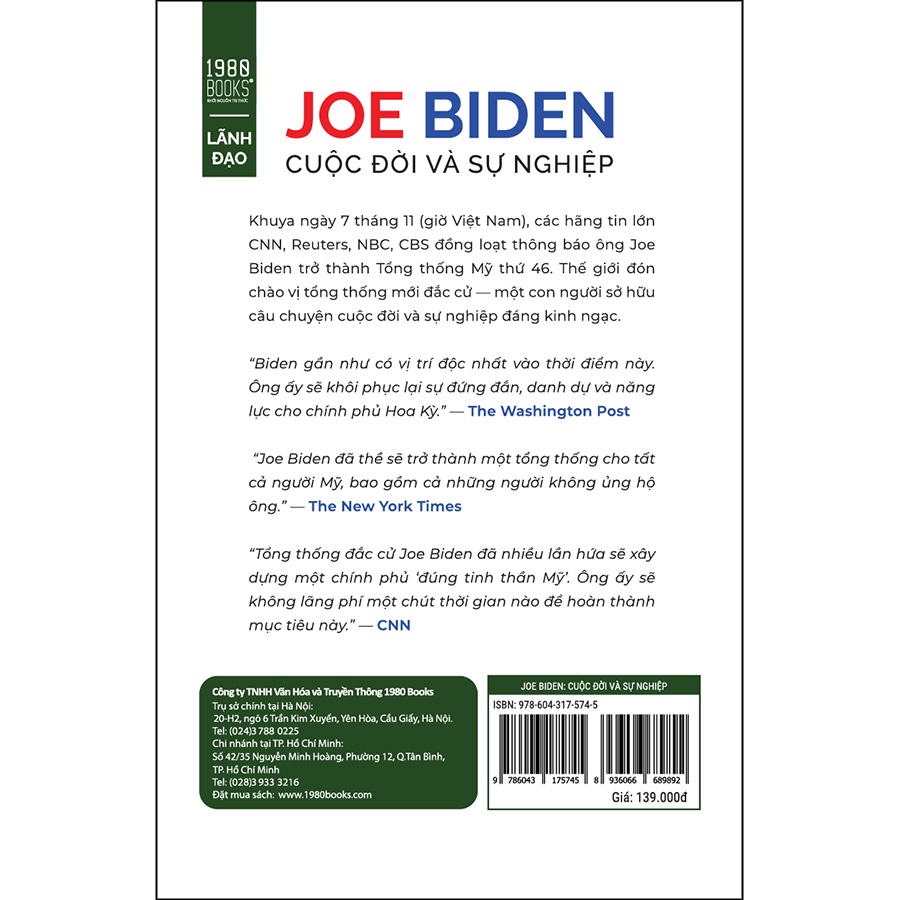 Sách - Joe Biden - Cuộc Đời Và Sự Nghiệp