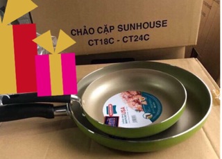 Combo 2 chảo chống dính sunhouse