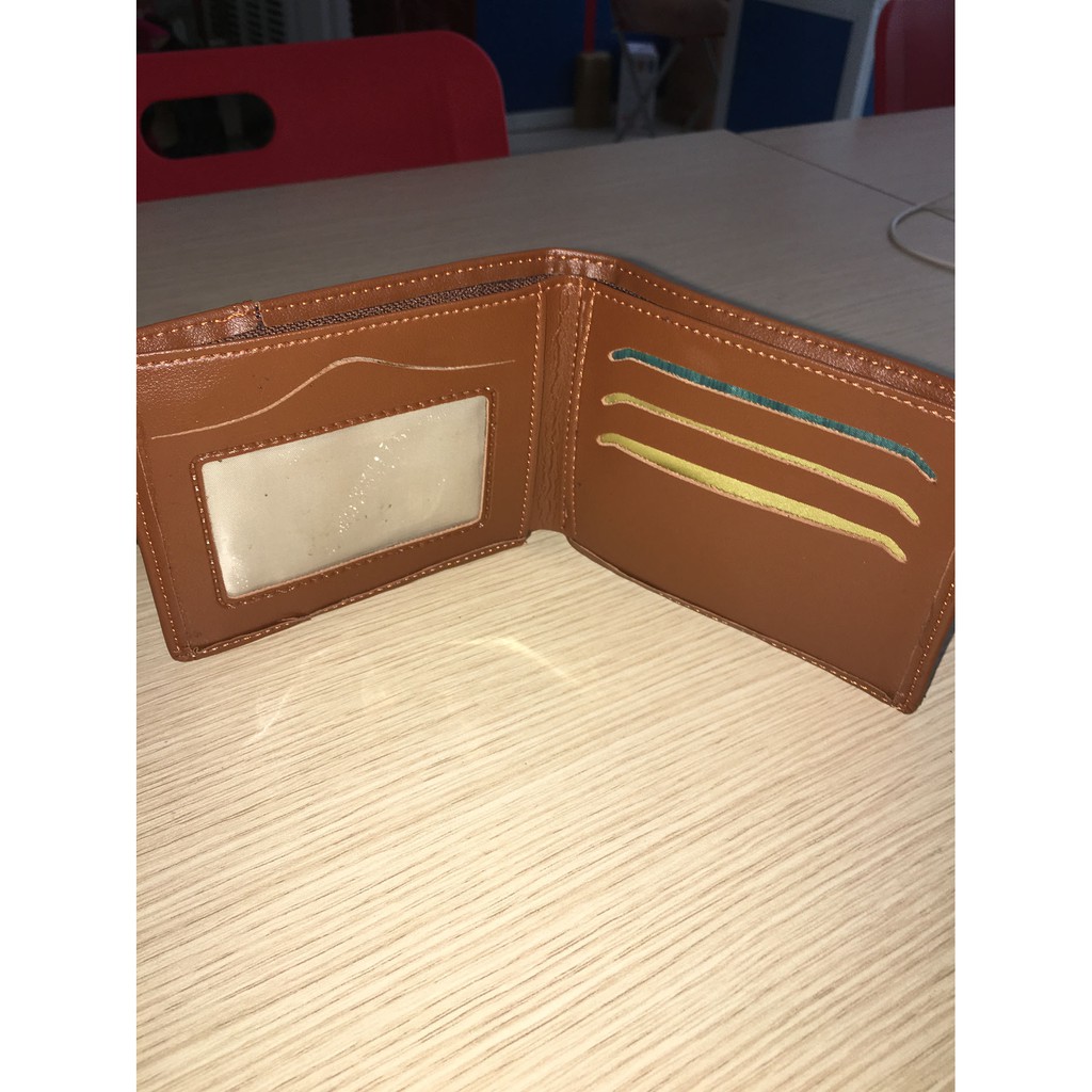 Ví nam da bò VERSACE mầu nâu