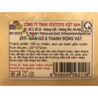 tuan47 [Hàng Việt Nam] Đàn Gỗ 8 Thanh Hoa Quả / Con Vật tuan47