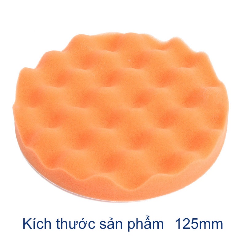 [1 Bộ 9 món ]5 inch Bộ phớt sáp đánh bóng gắn máy khoan điện xe máy ô tô - Miếng mút đánh bóng xe-【SK-QC-QJS04-1】