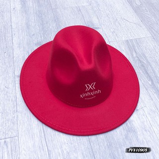 Mũ rộng vành dạ trơn Panama