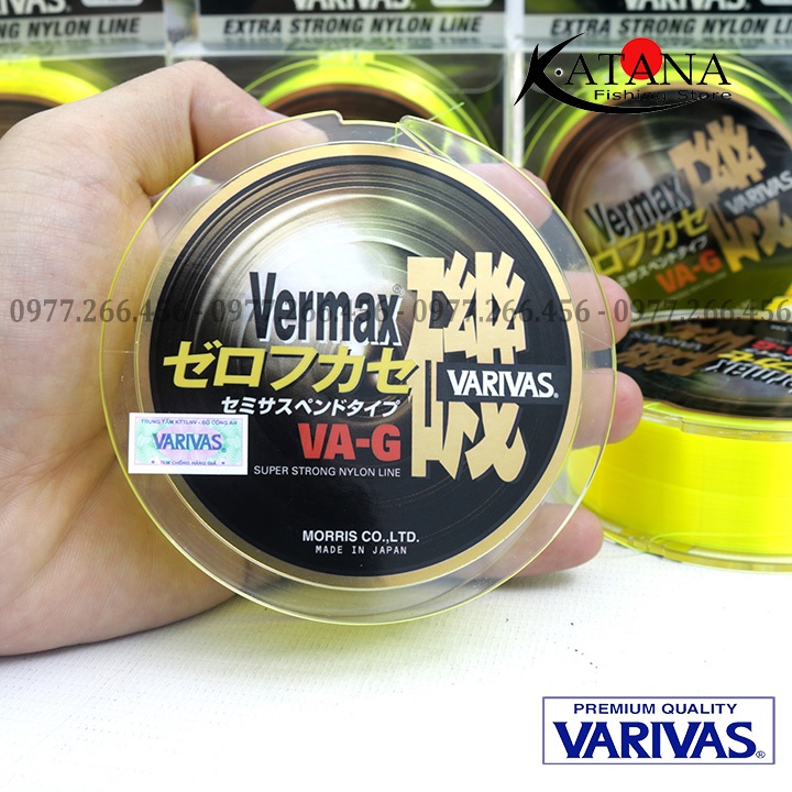 Cước Câu Chính Hãng VARIVAS VERMAX VA-G - màu vàng