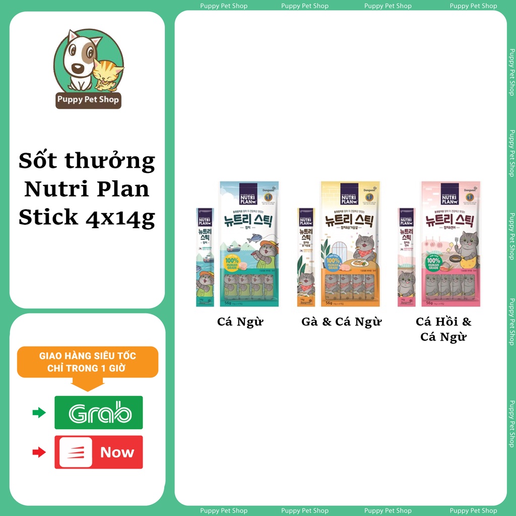 Súp thưởng Nutri Plan - Nutri Stick - Thức ăn hỗn hợp hoàn chỉnh cho mèo - túi 56g 14g x4 thanh