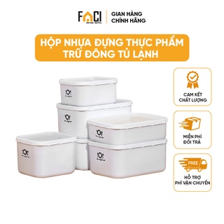 Hộp nhựa đựng thực phẩm Faci chịu nhiệt. Hộp nhựa đựng thực phẩm tủ lạnh lò vi sóng trữ đông đựng cơm canh tupperware