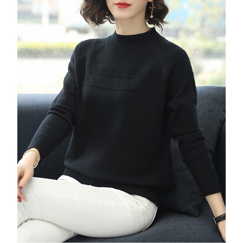 [CÓ SẴN-HÀNG LOẠI 1] ÁO LEN LÔNG THỎ NỮ TAY DÀI PHONG CÁCH HÀN QUỐC