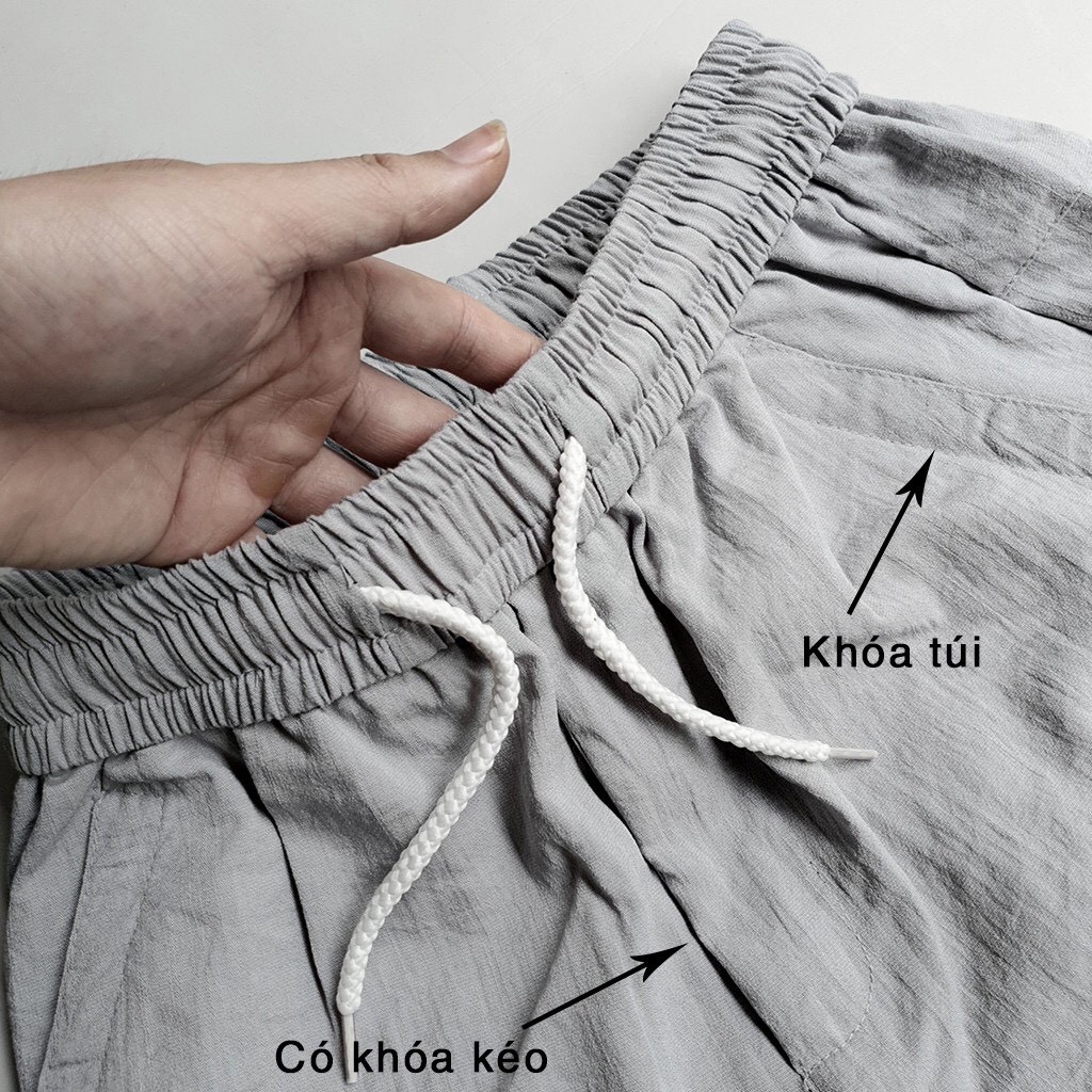 Quàn dài thể thao nam Jogger vải đũi kim cương dày dặn, form chuẩn mặc thoải mái dễ phồi đồ-The 1992
