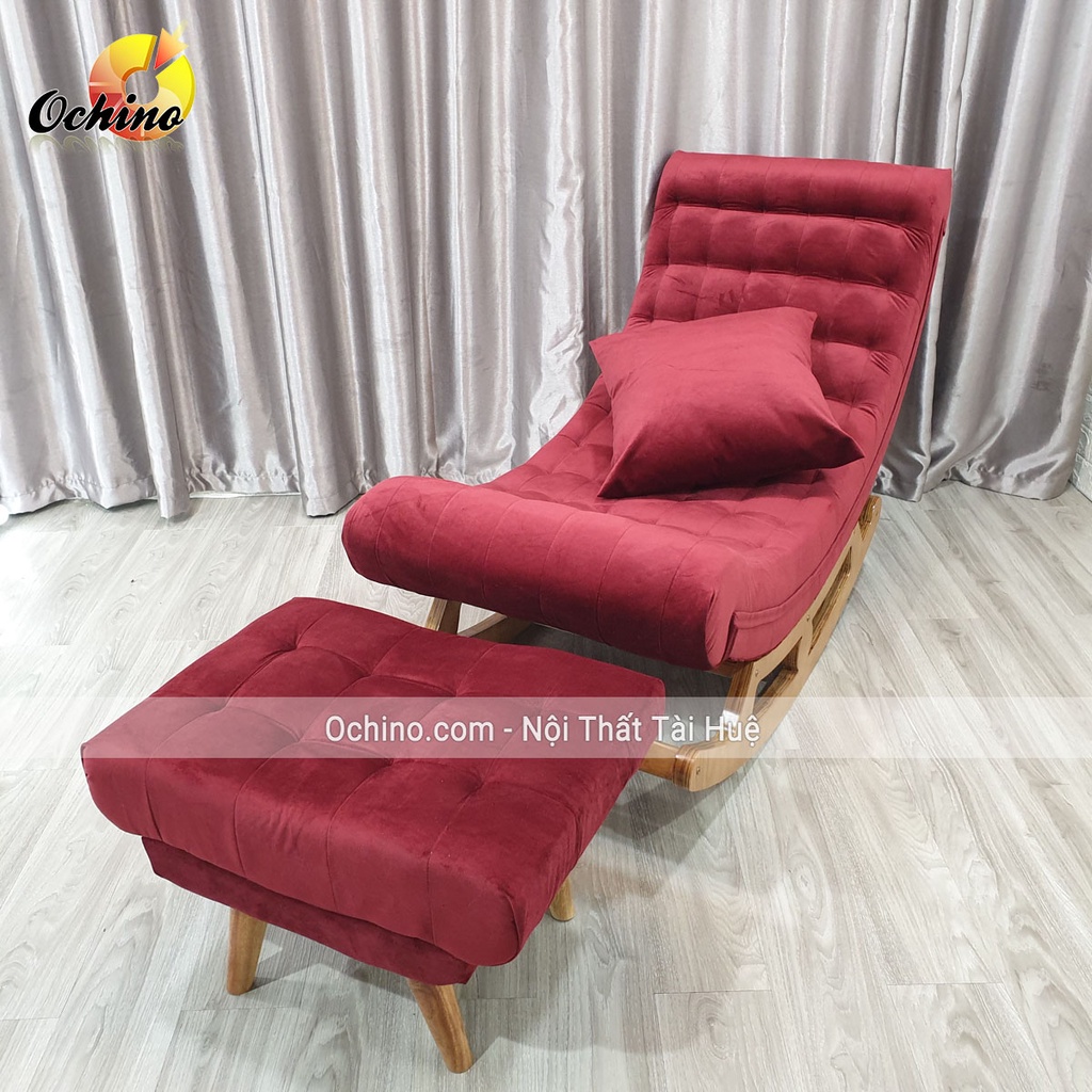 Ghế sofa bập bênh Thư giãn khung gỗ cao cấp (Hình Thật và video)