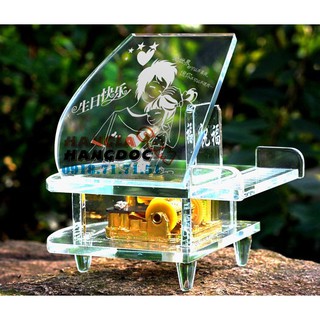 Hộp nhạc Piano thủy tinh trong suốt sáng trọng & độc đáo